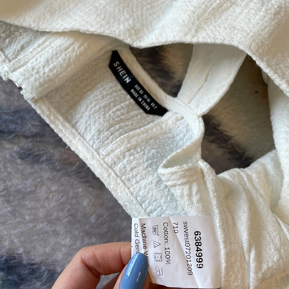 SHEIN white crop top size xs - Picture 13 of 14